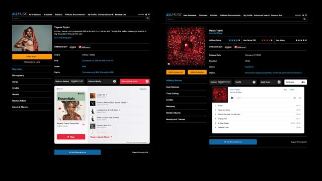 More Ways to Stream and Sample on AllMusic