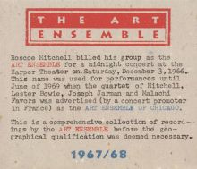 Art Ensemble: 1967/68