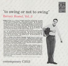 Vol. 3: To Swing or Not to Swing
