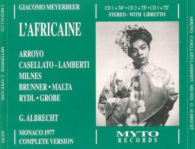 Meyerbeer: L'Africaine