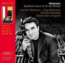 Album cover for Messiaen: Quatuor pour la Fin du Temps by Nicolas Altstaedt / Alexander Lonquich / Carolin Widmann / Jörg Widmann