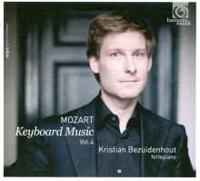Album cover for Mozart: Keyboard Music, Vol. 4 by Kristian Bezuidenhout