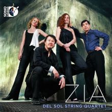 Album cover for Zia by Del Sol String Quartet