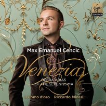 Album cover for Venezia: Opera Arias of the Serenissima by Max Emanuel Cencic / Riccardo Minasi / Il Pomo d'Oro