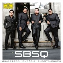 Album cover for SBSQ (Ginastera, Dvorák, Shostakovich) by Simón Bolívar String Quartet
