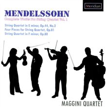 Album cover for Mendelssohn: Complete Works for String Quartet, Vol. 1 by Maggini Quartet