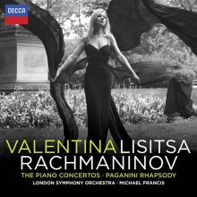 Album cover for Rachmaninov: The Piano Concertos; Rhapsody on a Theme of Paganini by Valentina Lisitsa / Michael Francis / London Symphony Orchestra