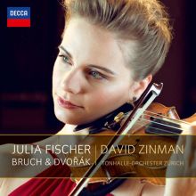 Album cover for Bruch & Dvorák by Julia Fischer / David Zinman / Zurich Tonhalle Orchestra