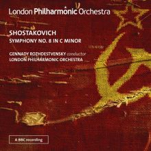 Album cover for Shostakovich: Symphony No. 8 by Gennady Rozhdestvensky / London Philharmonic Orchestra