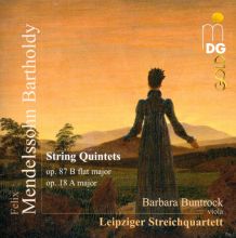 Album cover for Mendelssohn-Bartholdy: String Quintets by Leipziger Streichquartett / Barbara Buntrock