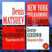 Album cover for Rachmaninoff: Piano Concerto No. 2; Gershwin: Rhapsody in Blue by Denis Matsuev / Alan Gilbert / New York Philharmonic