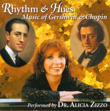 Album cover for Rhythm & Hues: Music of Gershwin & Chopin by Alicia Zizzo