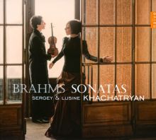 Album cover for Brahms: Violin Sonatas by Sergey Khachatryan / Lusine Khachatryan