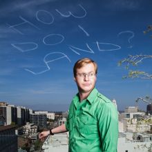Album cover for How Do I Land? by Kurt Braunohler