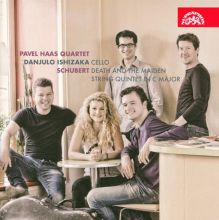 Album cover for Schubert: Death and the Maiden; String Quintet by Pavel Haas Quartet
