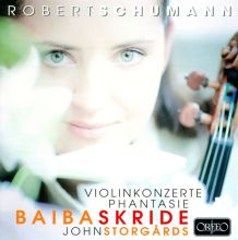 Album cover for Schumann: Violinkonzerte; Phantasie by Baiba Skride / John Storgårds / Danish National Symphony Orchestra