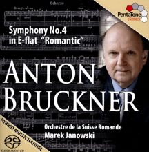 Album cover for Bruckner: Symphony No. 4 by Marek Janowski / L'Orchestre de la Suisse Romande
