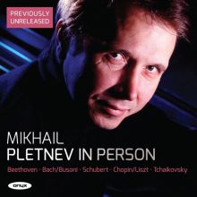 Album cover for Pletnev in Person by Mikhail Pletnev