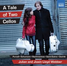Album cover for A Tale of Two Cellos by Julian Lloyd Webber / Jiaxin Lloyd Webber