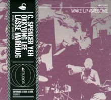 Album cover for Wake Up Awesome by Okkyung Lee / Lasse Marhaug / C. Spencer Yeh