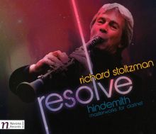 Album cover for Resolve: Hindemith Masterworks for Clarinet by Richard Stoltzman