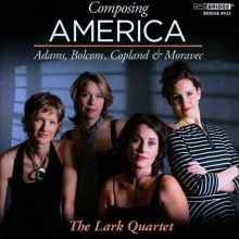 Album cover for Composing America by Lark Quartet