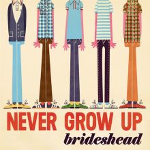 Album cover for Never Grow Up by Brideshead