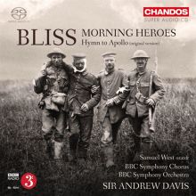 Album cover for Bliss: Morning Heroes; Hymn for Apollo by Andrew Davis / BBC Symphony Orchestra