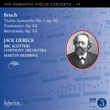 Album cover for The Romantic Violin Concerto, Vol. 19: Bruch by Jack Liebeck / Martyn Brabbins / BBC Scottish Symphony Orchestra