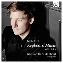 Album cover for Mozart: Keyboard Music, Vols. 8 & 9 by Kristian Bezuidenhout