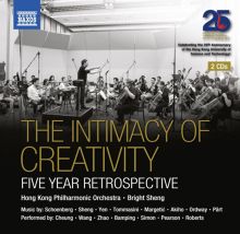 Album cover for The Intimacy of Creativity: Five Year Retrospective by Bright Sheng / Hong Kong Philharmonic Orchestra