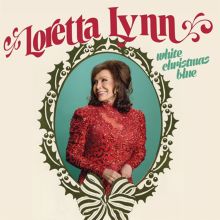 Album cover for White Christmas Blue by Loretta Lynn