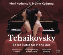 Album cover for Tchaikovsky: Ballet Suites for Piano Duo by Mari Kodama / Momo Kodama