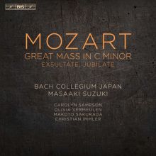 Album cover for Mozart: Great Mass in C minor; Exultate, Jubilate by Masaaki Suzuki / Bach Collegium Japan