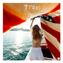 Album cover for a girl a bottle a boat by Train