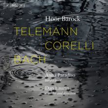 Album cover for Telemann, Corelli, Bach by Dan Laurin / Anna Paradiso / Höör Barock