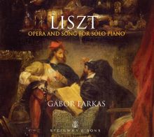 Album cover for Liszt: Opera and Song for Solo Piano by Gábor Farkas