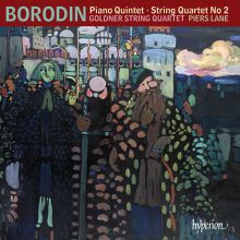 Album cover for Borodin: Piano Quintet; String Quartet No. 2 by Goldner String Quartet / Piers Lane