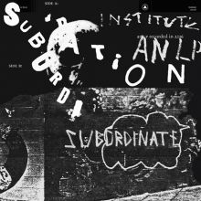 Album cover for Subordination by Institute