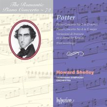 Album cover for The Romantic Piano Concerto, Vol. 72: Potter by Howard Shelley