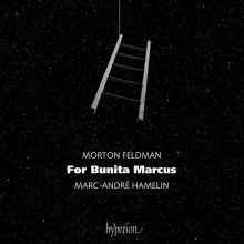 Album cover for Morton Feldman: For Bunita Marcus by Marc-André Hamelin