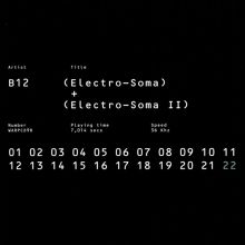 Album cover for Electro-Soma I+II by B12