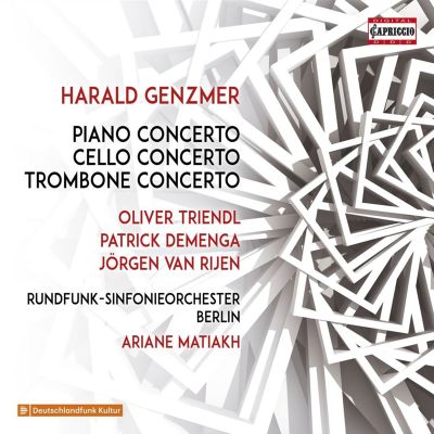 Harald Genzmer: Piano Concerto; Cello Concerto; Trombone Concerto