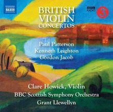 Album cover for British Violin Concertos by Clare Howick / Grant Llewellyn / BBC Scottish Symphony Orchestra / BBC Symphony Orchestra