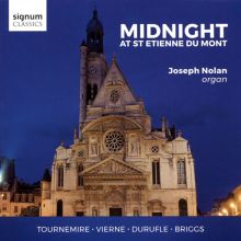Album cover for Midnight at St. Etienne du Mont by Joseph Nolan