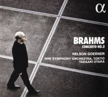 Album cover for Brahms: Concerto No. 2 by Nelson Goerner / Tadaaki Otaka