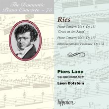 Album cover for The Romantic Piano Concerto, Vol. 75: Ries by Piers Lane / Leon Botstein / The Orchestra Now