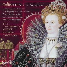 Album cover for Tallis: The Votive Antiphons by The Cardinall's Musick / Andrew Carwood