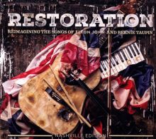 Album cover for Restoration: Reimagining the Songs of Elton John and Bernie Taupin by Various Artists
