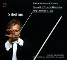 Album cover for Sibelius: Finlandia; Swan of Tuonela; Oceanides; En saga; Valse triste by Thomas Søndergård / BBC National Orchestra of Wales